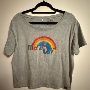 Prana Heather Gray Logo Tee